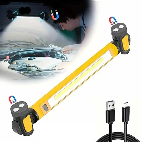 TwinGlow | Wiederaufladbare LED-Arbeitsleuchte mit Magnetbasis