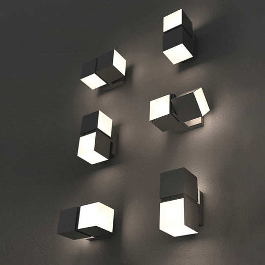 BoxGlow | Elegante Geometrische Wandleuchte