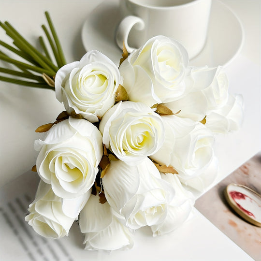 FloraJoy | Fake Rosenstrauß – Ästhetische Raumdeko & Hochzeit