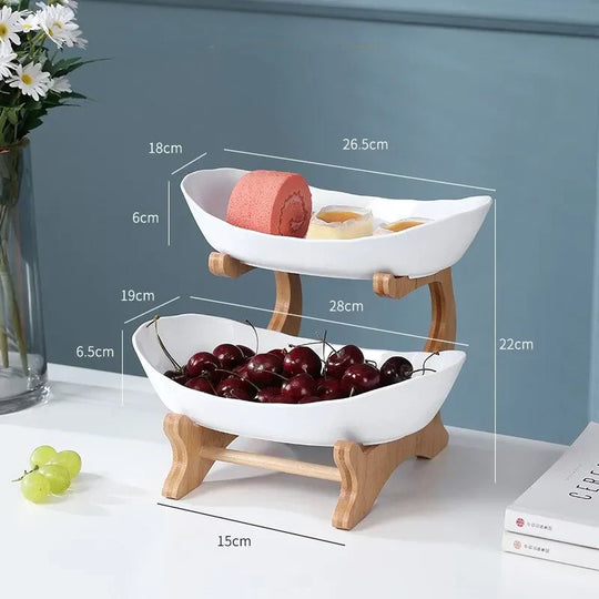 OrgaFruit | Mehrstufige Obstschale für Ordnung & Ästhetik (2-3 tier)