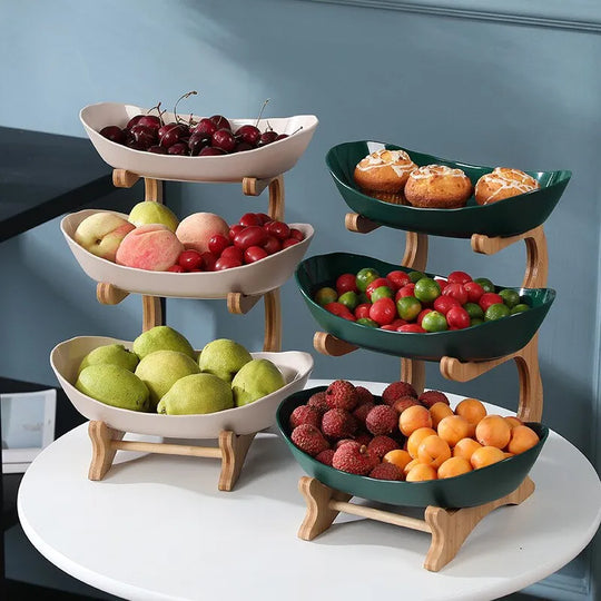 OrgaFruit | Mehrstufige Obstschale für Ordnung & Ästhetik (2-3 tier)