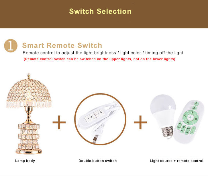 VitaCrysta | Edle Kristallkuppel-Tischlampe für Zuhause