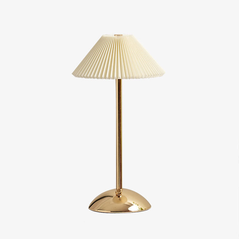 GlowCone | Kegelförmige Stoff-Tischleuchte im Scandi-Stil