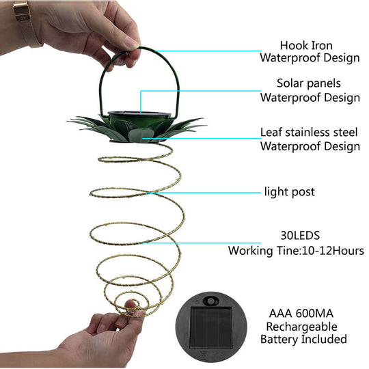 PineaGlow | Solarlaterne im tropischen Ananas-Design