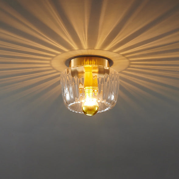 BrassRay | Luxuslampe aus Kupfer & Glas im Sonnenstil