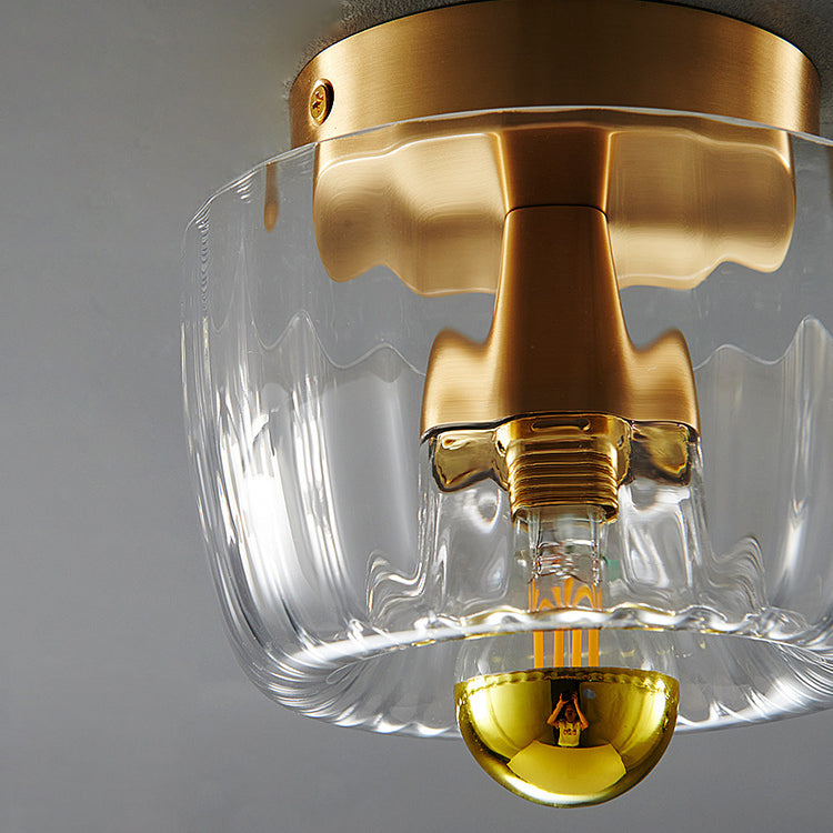 BrassRay | Luxuslampe aus Kupfer & Glas im Sonnenstil