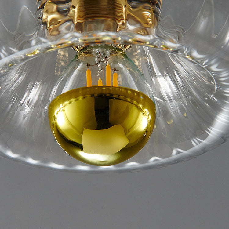 BrassRay | Luxuslampe aus Kupfer & Glas im Sonnenstil