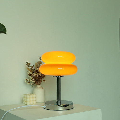 TartaGlow | Modernes Glas Tart Design 1-Licht Tischlampe