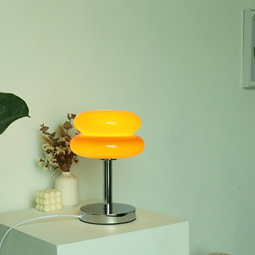 TartaGlow | Modernes Glas Tart Design 1-Licht Tischlampe