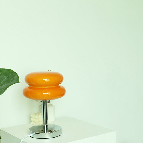 TartaGlow | Modernes Glas Tart Design 1-Licht Tischlampe