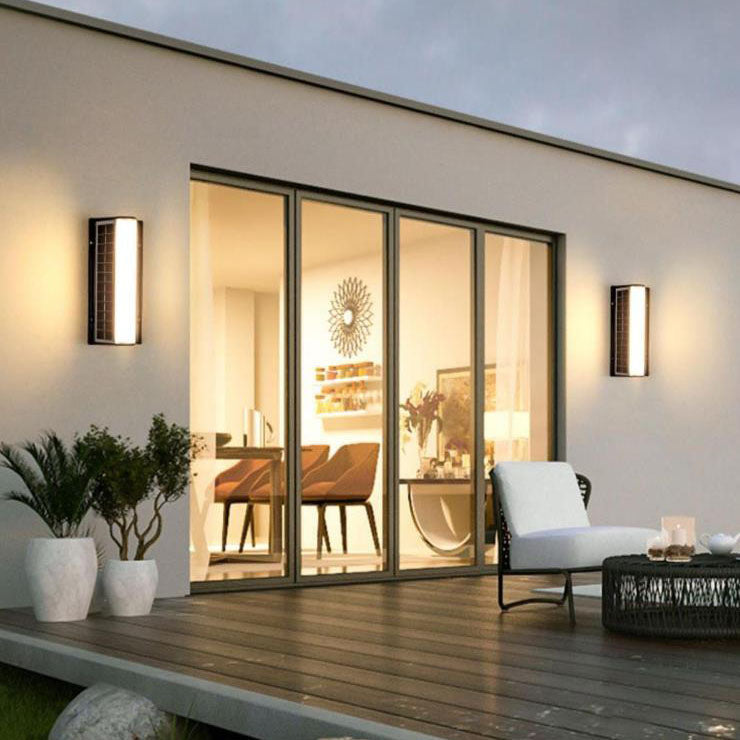 SolarLine | Schlanke Acryl-Wandleuchte für Außen