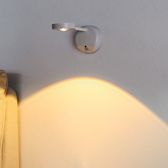 SleekSense | Außenleuchte – Modernes rundes Design mit Bewegungssensor