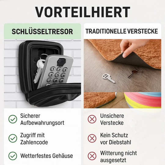 KeyGuard | Outdoor-Schlüsselsafe Schlüsselbox