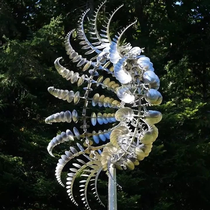 SpinBliss | Geräuschloser Windfänger mit 18 Flügeln