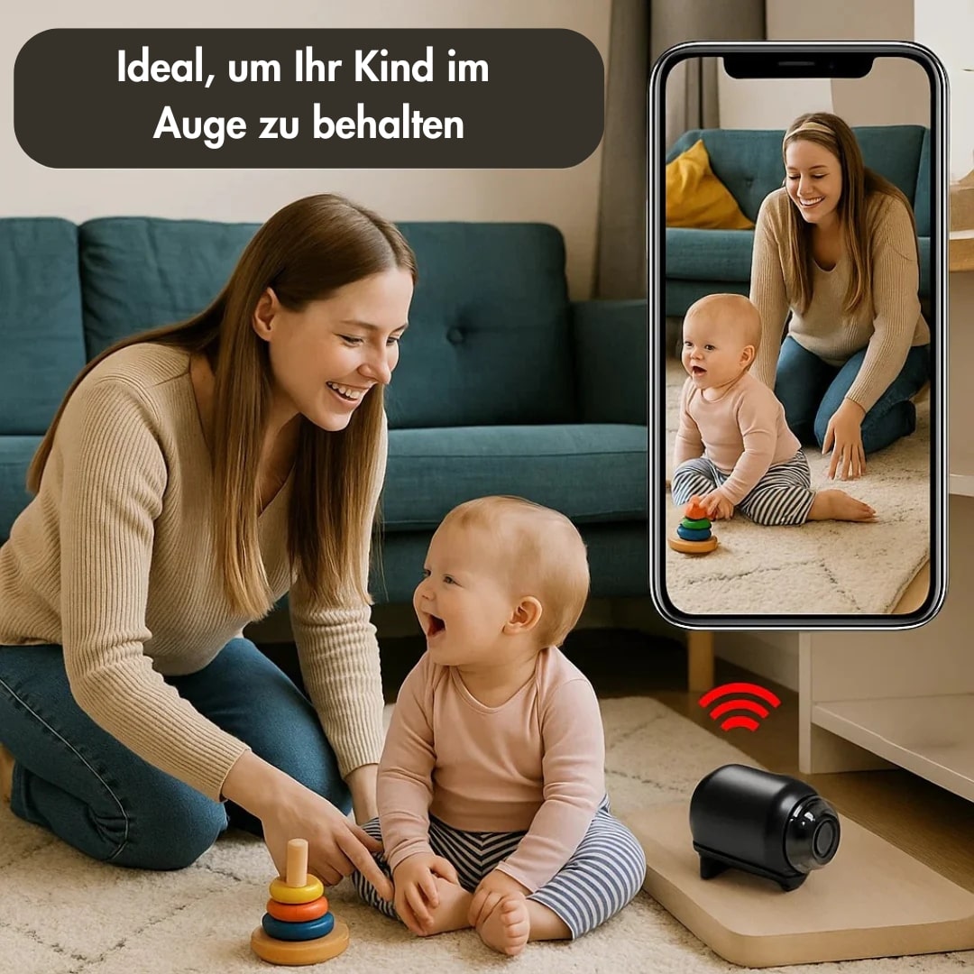 MiniGuard | Smarte HD-Minikamera mit App & Bewegungserkennung