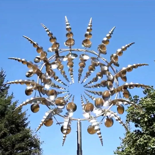 SpinBliss | Geräuschloser Windfänger mit 18 Flügeln