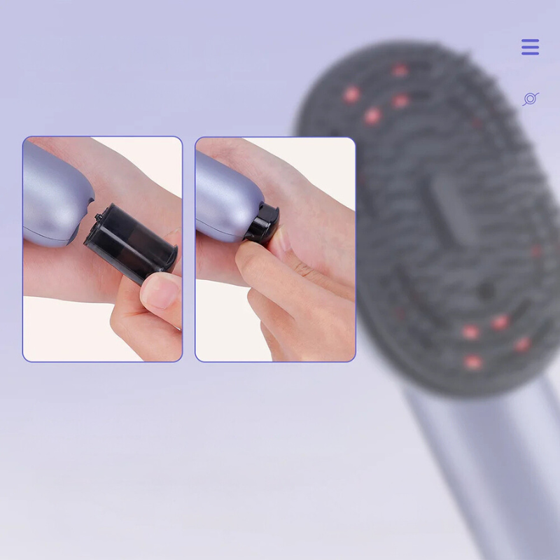GlowSpray | Kopf-Massagegerät mit Vibration und Haaröl-Applikator