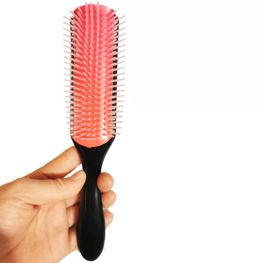 CurlEasy | 9-Reihiger Entwirrbürste für glattes und lockiges Haar