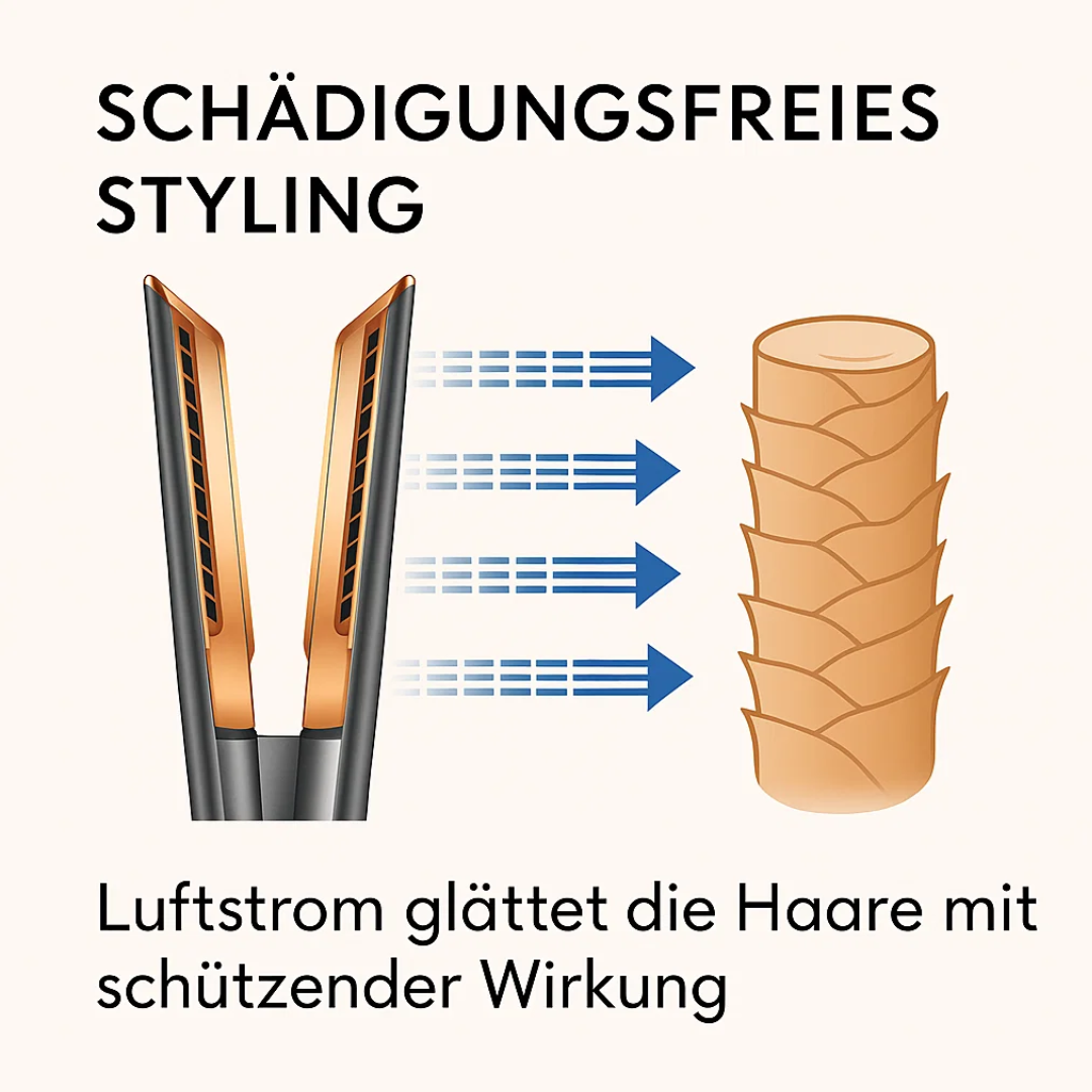 StraightStyler | 2-in-1 Föhn- und Glätteisen für müheloses Haarestyling