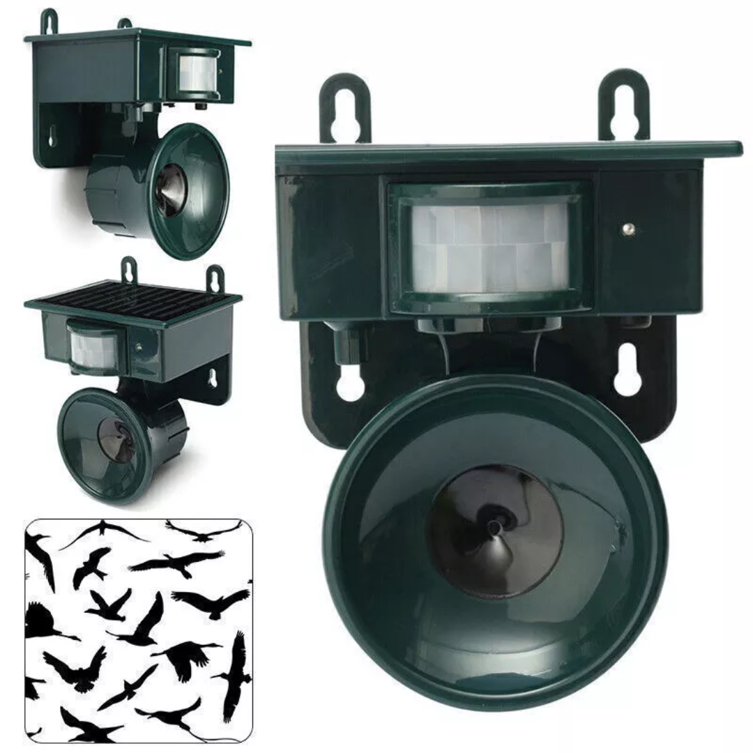 TerraGuard | Wetterfester Vogelvertreiber mit PIR & Solarenergie
