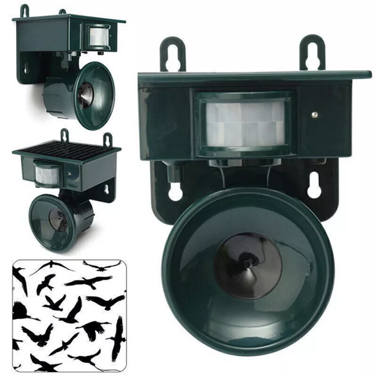 TerraGuard | Wetterfester Vogelvertreiber mit PIR & Solarenergie