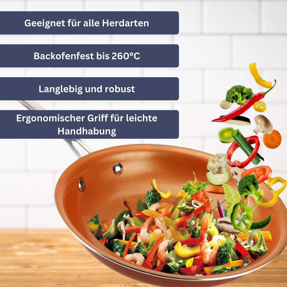 CopperChef | Deluxe Kupferpfanne für präzises Kochen