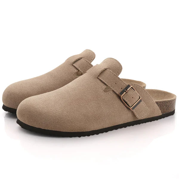 Orthopädische Hausschuhe Damen - Clogs mit Fußgewölbeunterstützung und Verstellbarer Schnalle-2