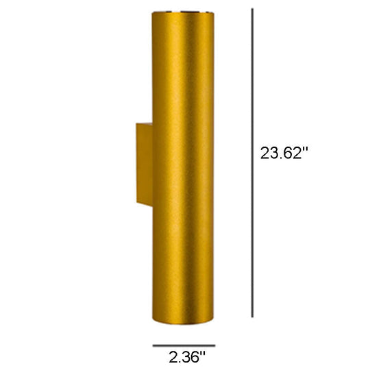 TwinRay | Zylindrische LED-Wandleuchte aus Aluminium