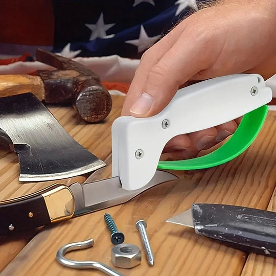 SharpMate | Kompakter manueller Messerschärfer für Küchen- und Gartenwerkzeuge