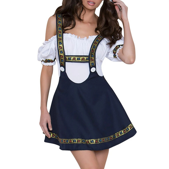 Trachtenblau | Damen-Mini-Dirndl – Modern & Frech