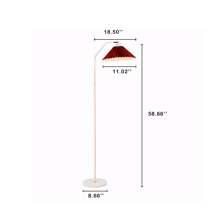 VibeLight | Minimalistische Stoff-Faltenlampe 1-Licht Stehlampe
