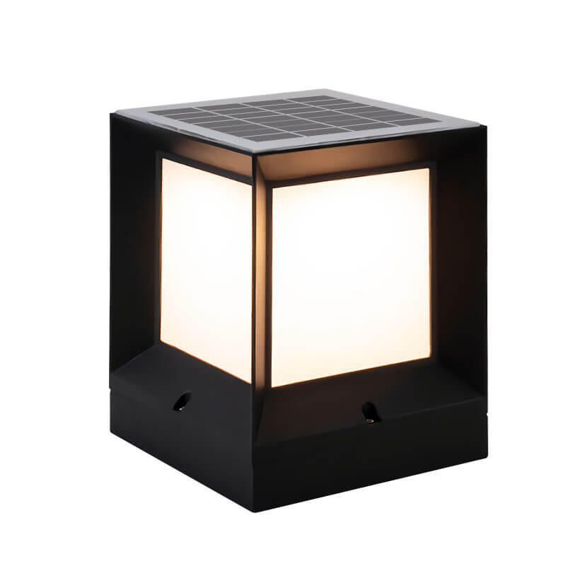SolarBrick | Einfache quadratische LED Solar Außen wasserdichte Rasenzaunlampe