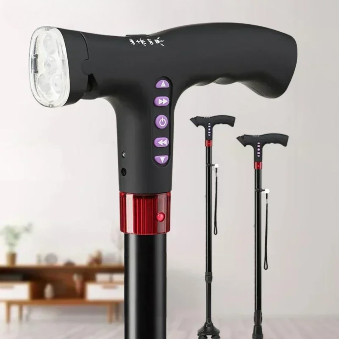 HelpStep | Intelligenter Spazierstock für ältere Menschen mit LED-Licht