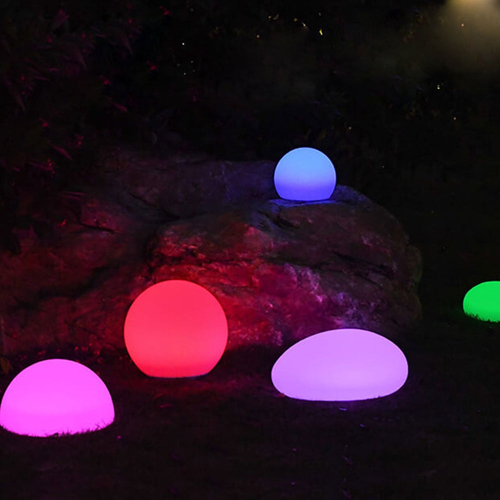 GartenHalo | Sphärische LED-Leuchte mit Solarenergie
