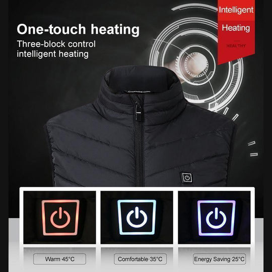 ThermoWear | Heizweste – Schnelles Aufheizen & USB-Laden