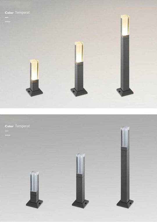 PathLume | Rasenlichtsäule Acryl LED Außen wasserdicht Gartenlicht