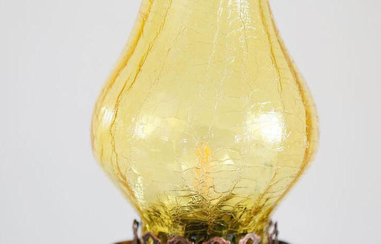BronzaLite | Vintage Antike Petroleumlampe 1-Licht Tischlampe