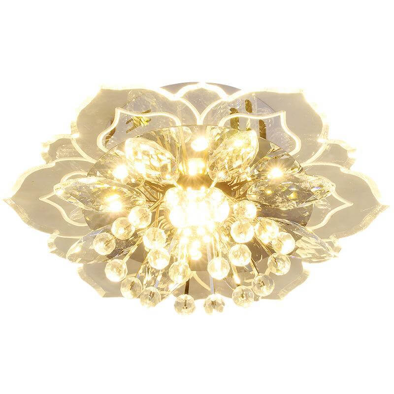 CrystalLily | LED-Deckenleuchte mit floraler Struktur