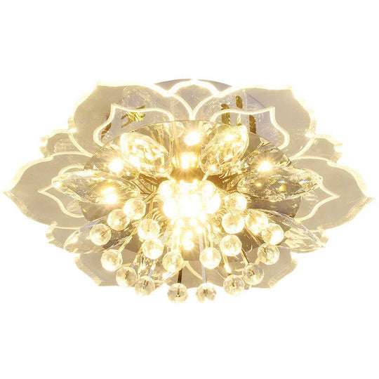 CrystalLily | LED-Deckenleuchte mit floraler Struktur