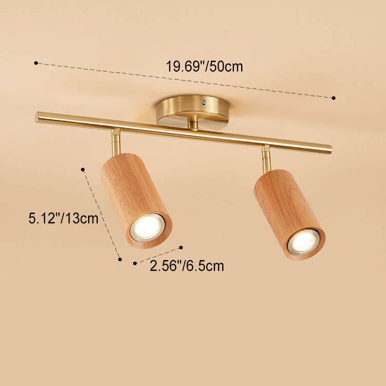 SpotLuxe | Elegante LED-Spots auf Walnussschiene