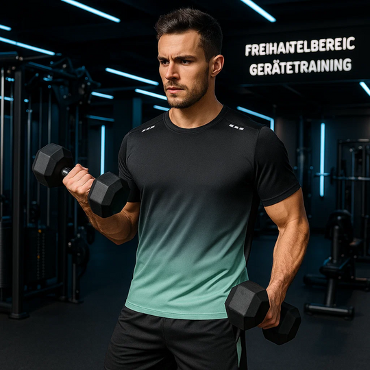 Elvin | Zweiteiliges Sportbekleidungsset für Herren mit Farbverlauf und optimaler Bewegungsfreiheit