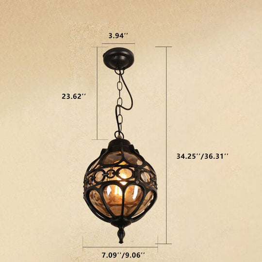SteelShine | Robuste Globe-Hängelampe für draußen
