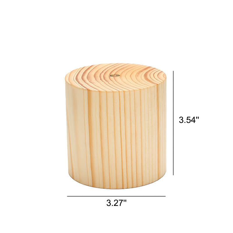 NoctiWood | Kreative Holz LED Touch Nachttischlampe