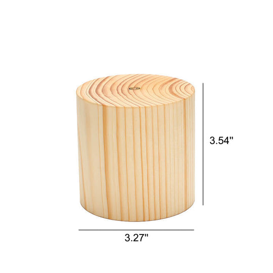 NoctiWood | Kreative Holz LED Touch Nachttischlampe