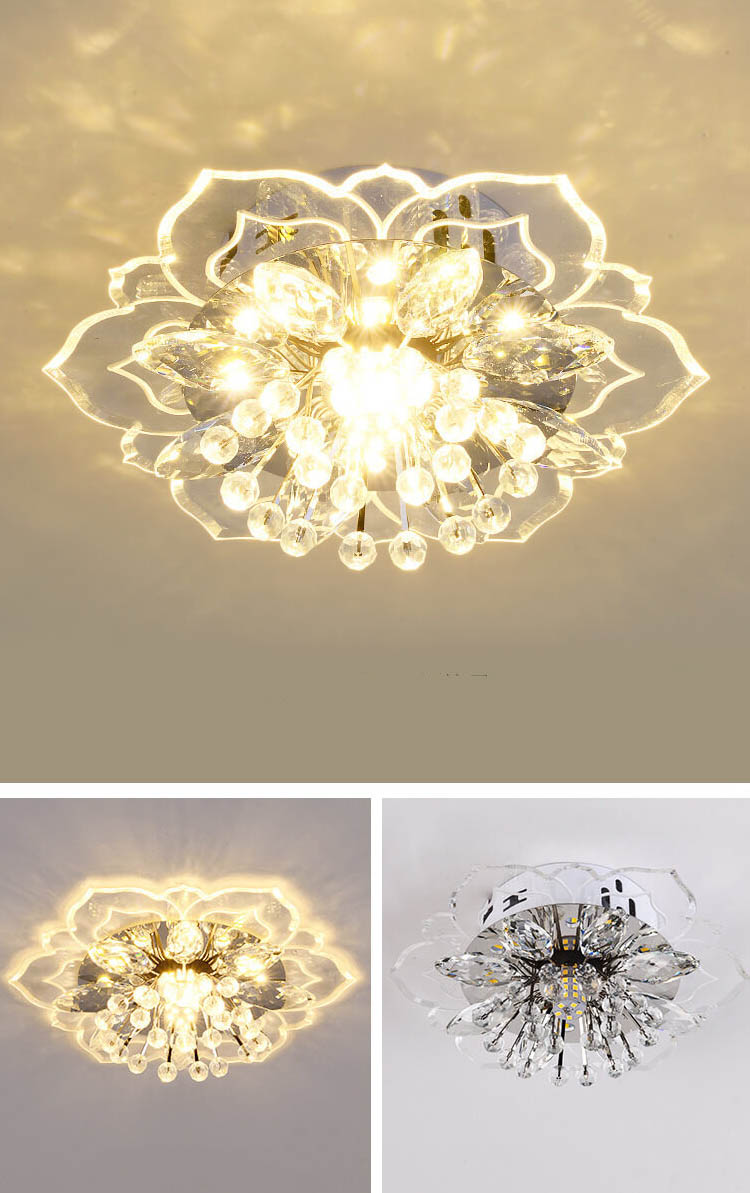 CrystalLily | LED-Deckenleuchte mit floraler Struktur