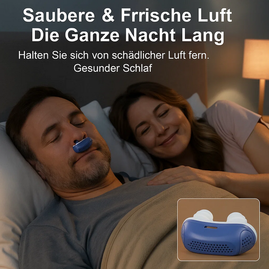 SnoreFree | Micro-CPAP Schlafapnoe-Gerät für Reisen & Anti-Schnarchen