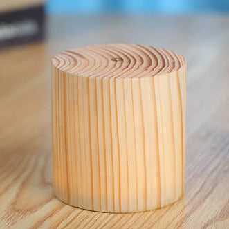 NoctiWood | Kreative Holz LED Touch Nachttischlampe