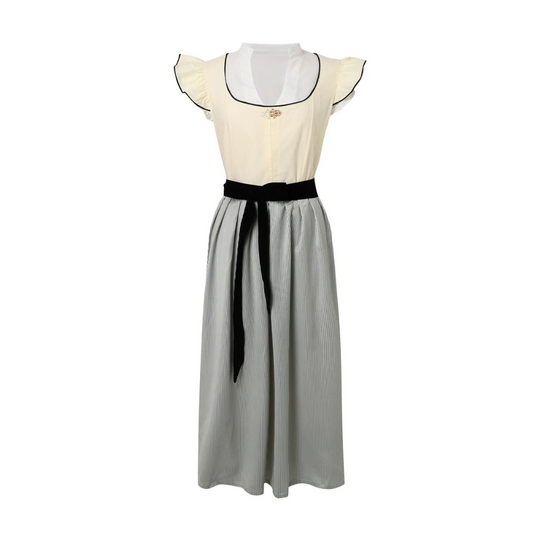 Alpenperle | Damen-Dirndlkleid in Weiß für Oktoberfest & Feste