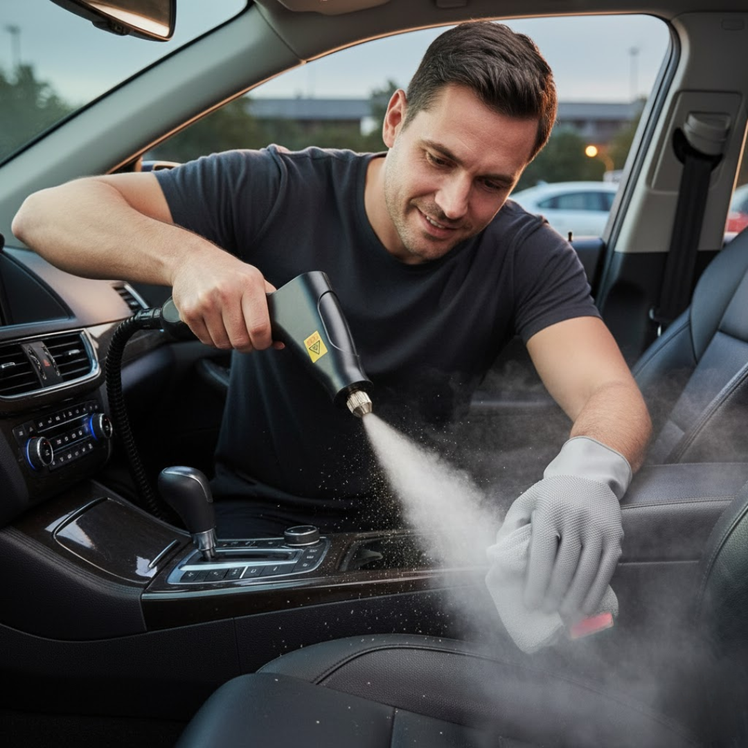 SteamMax | 2500W Hochdruck-Dampfreiniger mit Handschuhen