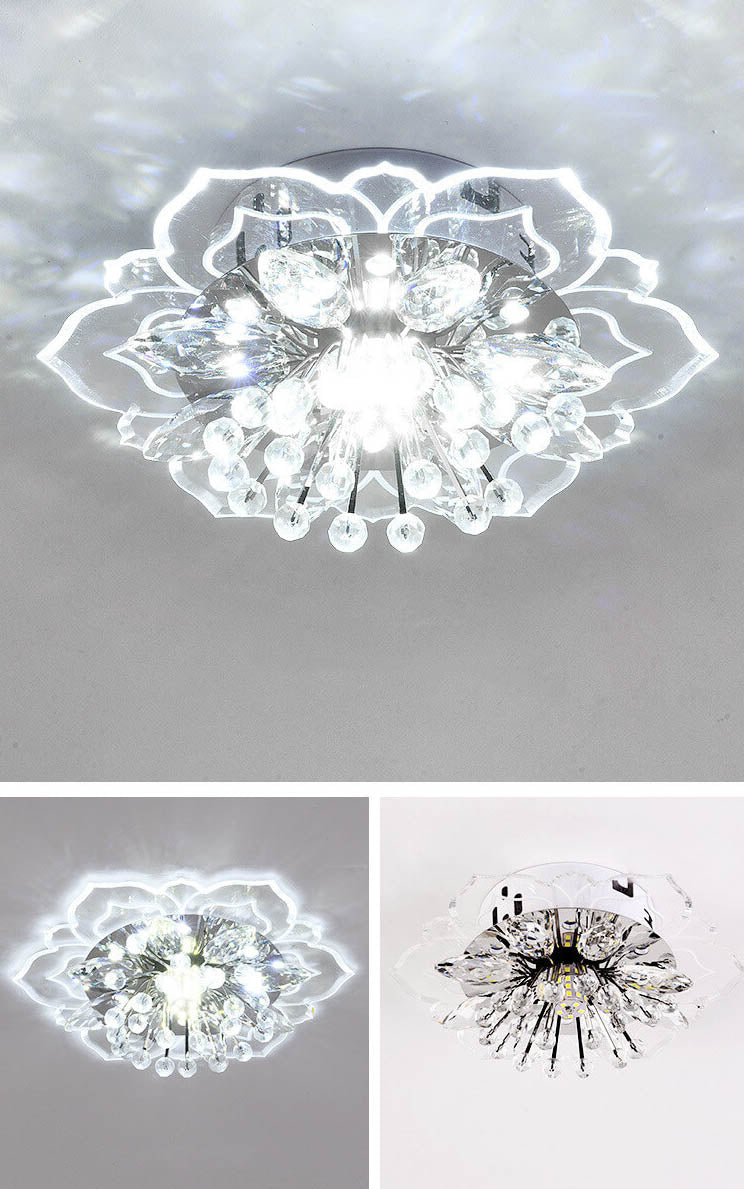 CrystalLily | LED-Deckenleuchte mit floraler Struktur